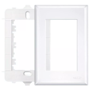 PLACA 4" X 2" COM SUPORTE - 3 MÓDULOS HORIZONTAIS - EVIDENCE