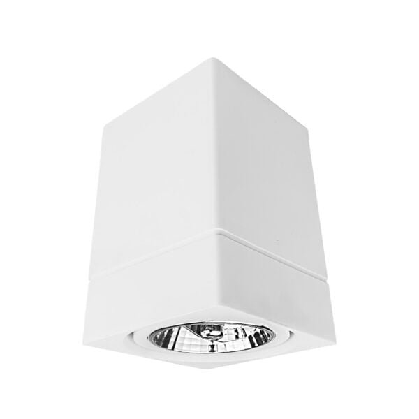 Spot Sobrepor Direcionável Quadrado 7,5cm Gu10