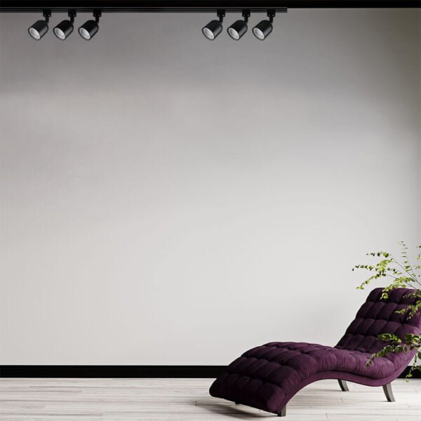 Kit Trilho LED Alumínio + 3 Spots 27W 3.000K - Preto - Imagem 3